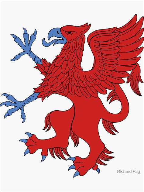 red griffin sticker  sale  rhfay redbubble