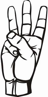 Fingers Doigts Pixabay Asl Spelling Flashcard 19kb Memrise Webstockreview Gesture sketch template