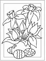 Easter Coloring Pages Religious Flowers Flower Ausmalbilder Colouring Ostern Värityskuvia Pääsiäinen Spring Sheets Lapsille Und Värityskuva Malvorlagen Blumen Color Lasten sketch template