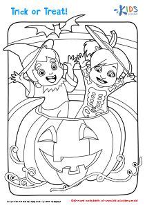 pin  kids academy  coloring book   halloween coloring