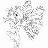 Tecna Sirenix Winx Colorea sketch template