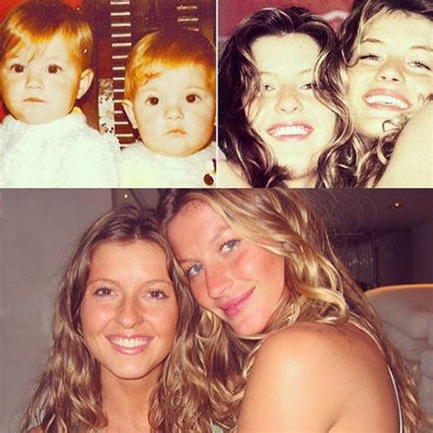 gisele bündchen turns 35 shares pictures of her twin sister e online