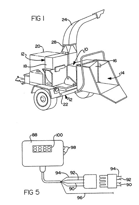 patent  reversing automatic feed wheel assembly  wood chipper google patenten