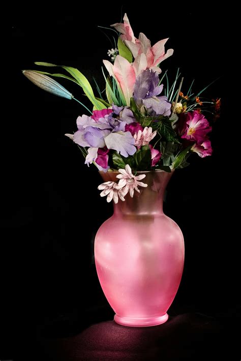 pink vase  stock photo