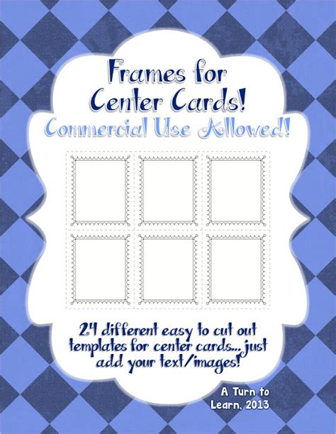 cute center cards easily  turn  learn