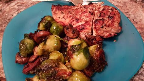 brussle sprouts  mushrooms  grilled chicken thoughts brussle sprouts sprouts grilled