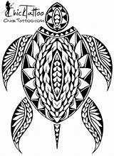 Honu Tattoo Turtle Tribal Coloring Pages sketch template