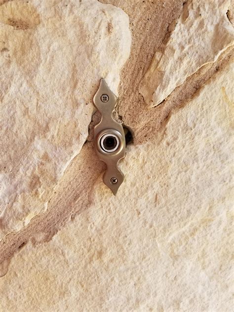 installing ring doorbell  uneven stone veneer rringdoorbell