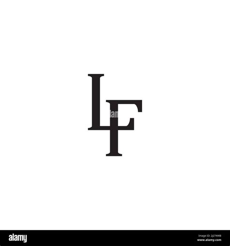 letter lf logo  icon design stock vector image art alamy