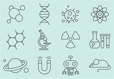 science symbols  vector art   downloads