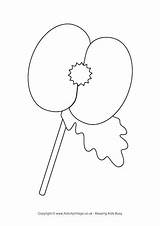 Colouring Remembrance Poppies Activityvillage sketch template