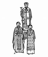 Clipart Clergy Clip Orthodox Priest Line Drawing Coloring Cliparts Clipground Library sketch template