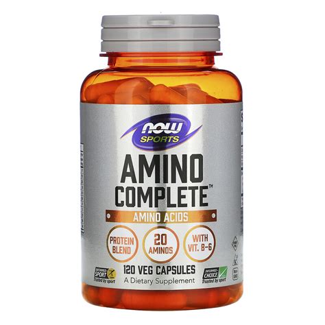 Now Foods Amino Complete Amino Acids 120 Veg Capsules Iherb