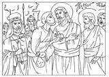 Judas Coloring Betrayal Kleurplaat Van Het Printable Designlooter Pages sketch template