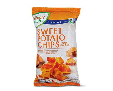 simply nature sweet potato chips aldi