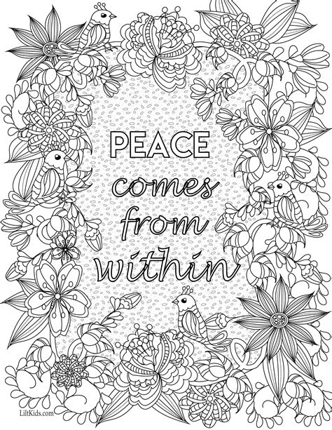 inspirational quote adult coloring book image  liltkidscom