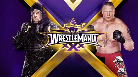wwe wrestlemania 30 match preview the undertaker vs brock lesnar