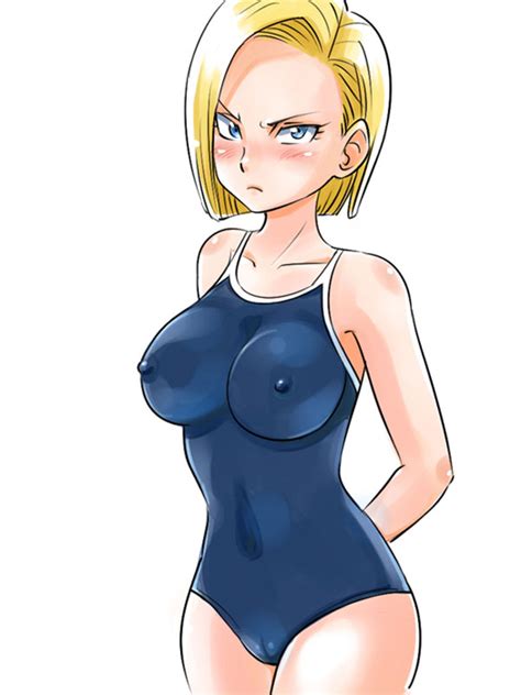 android 18 s swimsuit dragonball hentai image