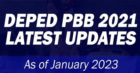 deped pbb  latest updates   january  teachers click