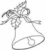 Bell Bells Coloring Christmas Pages Jingle Printable Kids Color Large Drawing Templates Print Taco Drawings Popular Coloringhome sketch template