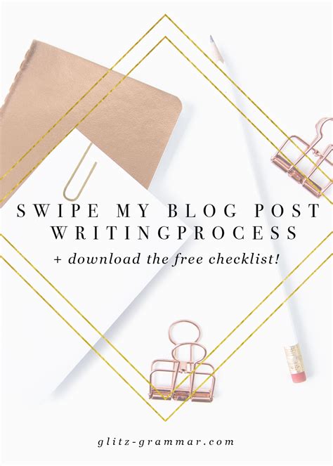 Swipe My Blog Post Writing Process A Free Checklist