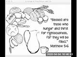 Hunger Righteousness Thirst Prayer sketch template