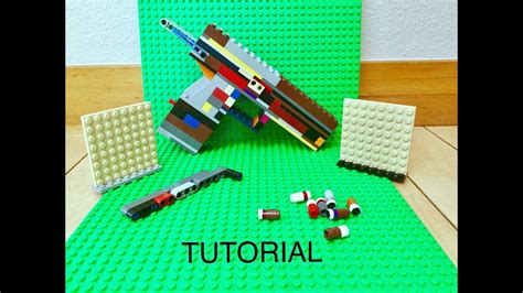 lego pistol  shoots tutorial youtube