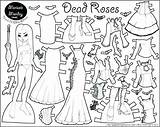 Paper Coloring Doll Pages Barbie Dolls sketch template