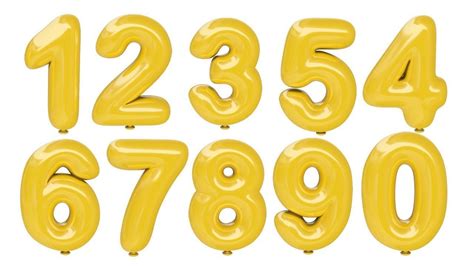 Balloon Numbers 0 9 3d Model Cgtrader