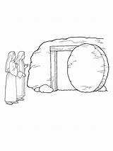 Tomb Jesus Empty Drawing Women Mary Stone Easter Rolled Coloring Lds Pages Away Outside Two Printable Drawings Illustration Template Paintingvalley sketch template