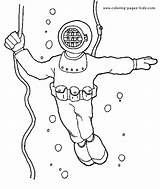 Coloring Pages Diving Diver Scuba Printable Color Sports Drawing Sheet Sheets Kids Plate Book Designlooter Found Paintingvalley sketch template