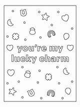 Coloring St Lucky Charms Pages Patrick Kids Patricks sketch template