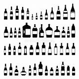 Bottles sketch template