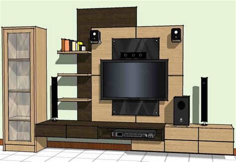 desain gambar rak tv minimalis furniture rumah