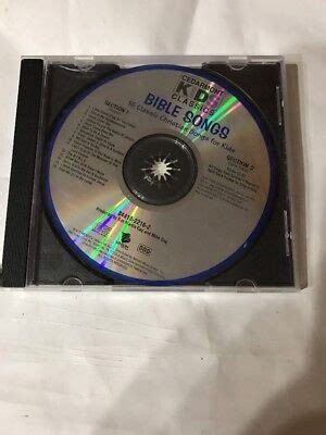 cedarmont kids bible songs cd tested rare vintage collectible ships
