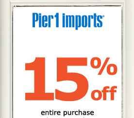 pier  coupon     entire purchase