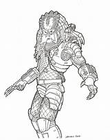 Depredador Aliens Avp Predatore Predators Desenhos Dibujo Horror Designlooter Colorir sketch template