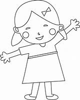 Coloring Girl Child Pages Wecoloringpage sketch template