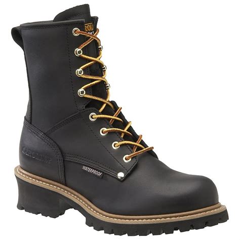 mens carolina steel toe waterproof logger boots  work boots