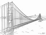 Bridge Coloring Gate Golden Pages Francisco San Drawing Printable Coloringbay Paper Sketch Template Categories sketch template