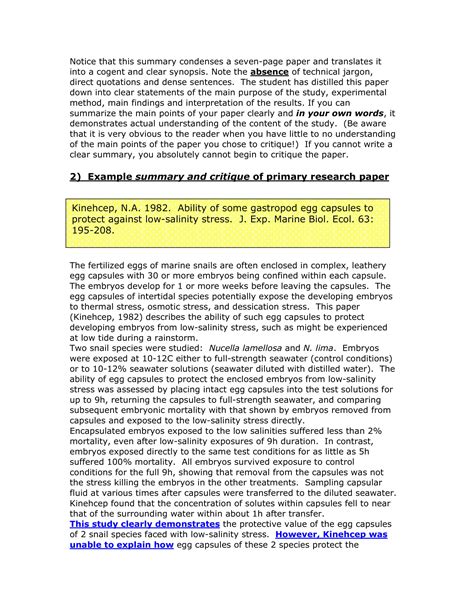 research summary examples format  examples