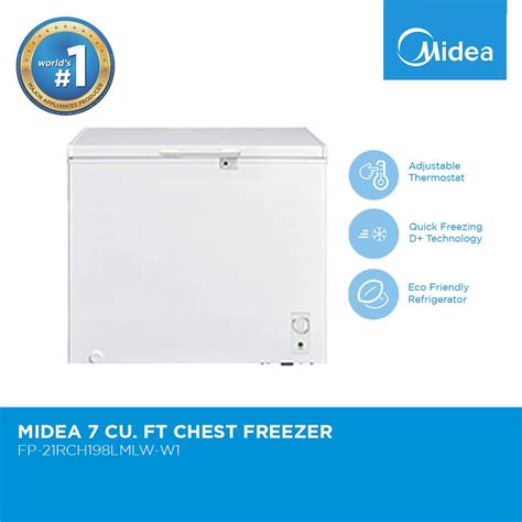 Midea 7 Cu Ft Chest Freezer Fp 21rch198lmlw W1 Shopee Philippines