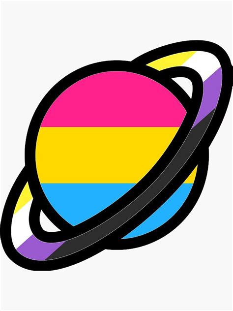 Pansexual Pride Pin Planet Gay Pride Heart Rainbow Flag Lapel Pin