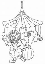 Circus Coloring Pages Printable Theme Color Sheet Kids Print Onlinecoloringpages sketch template