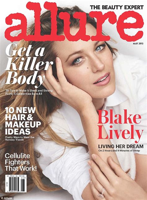 blake lively says breast feeding is a full time job in allure daily mail online