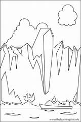 Coloring Landforms Glacier Glaciers Pages Plateau Kids Polar Express Printable Drawing Outline Landform Color Getcolorings Nature Print Getdrawings 12kb sketch template