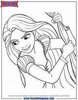Rapunzel Ausmalbilder Swinging Mewarnai Hmcoloringpages Ausmalbild sketch template
