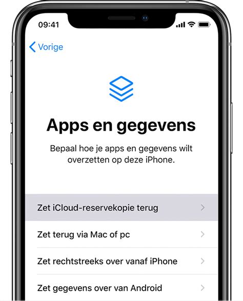 een reservekopie terugzetten op uw iphone ipad  ipod touch apple support nl