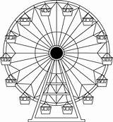 Ferris Riesenrad Ausmalen Roda Gigante Vorlagen Soziales Roue Foraine Kreativ Farris Tatuagem sketch template
