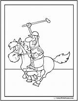 Horse Coloring Funny Pages Polo Color Riding Printable Getcolorings Print sketch template